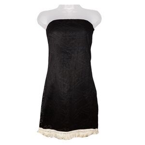 Basically Me Black Lace Bandeau Dress